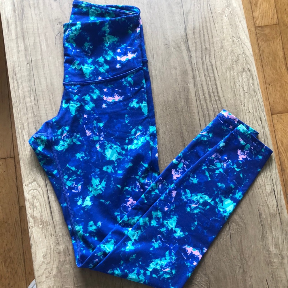 Blue patterned Leggings